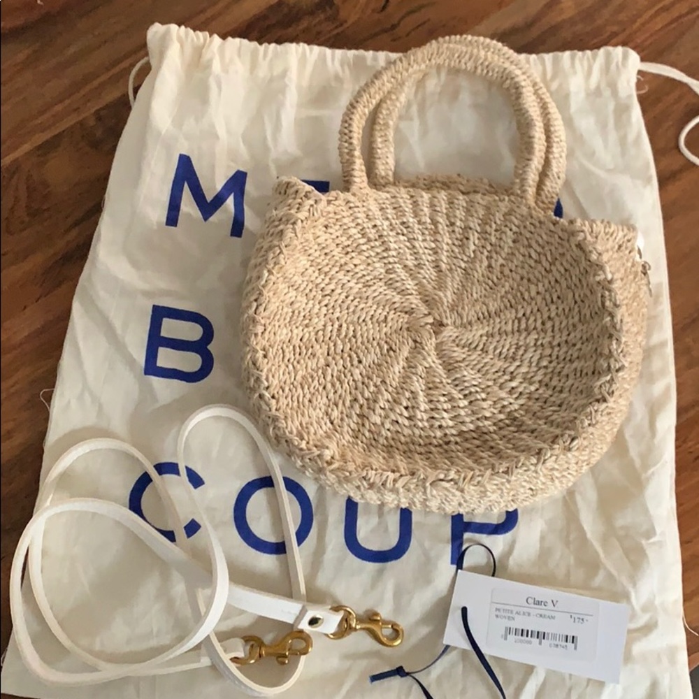 Clare V Petite Alice Woven Crossbody Bag